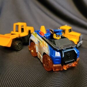 Paw Patrol Police Toy Car with Construction Vehicles set